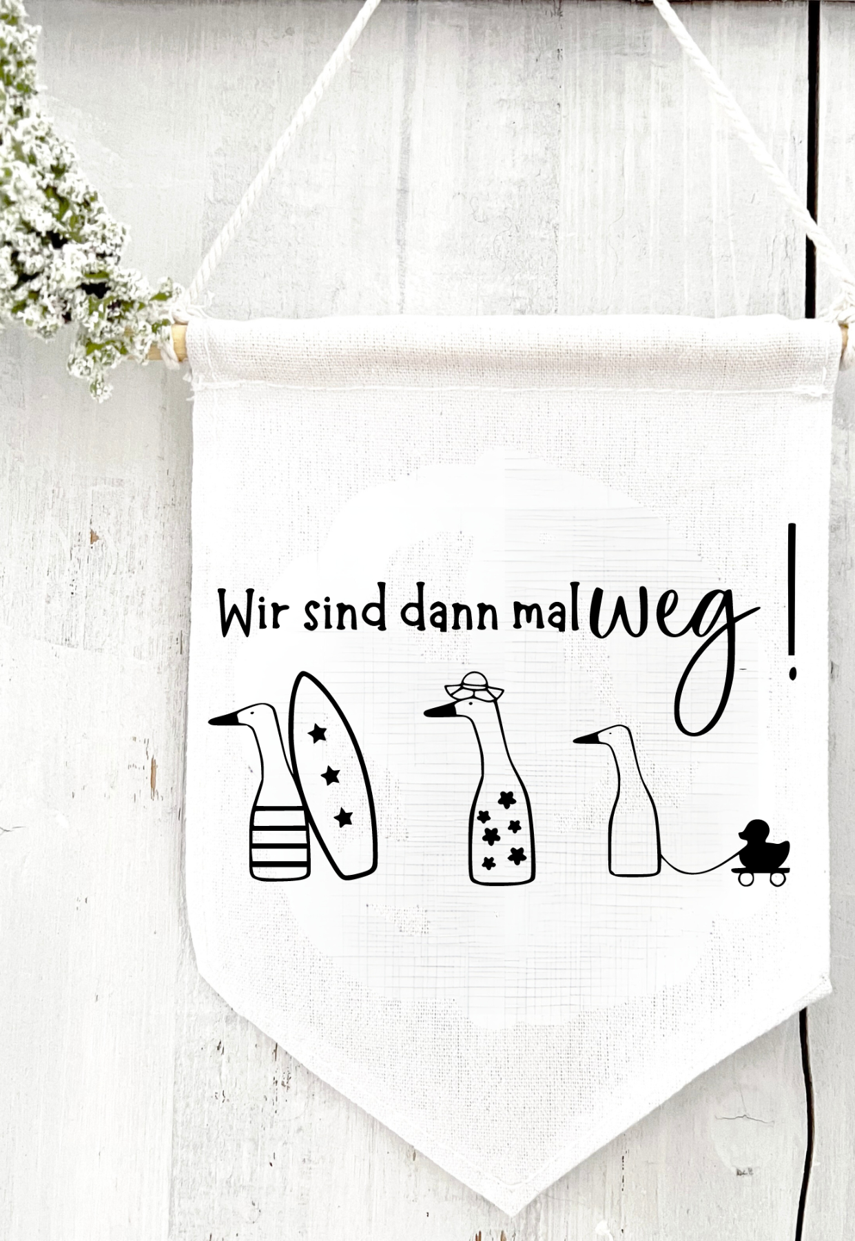 Plotterdatei Sommer bei den Gänseblümchens Urlaubs Design Gänse Hand Drawing SVG und PNG 4