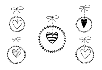 Plotterdatei Herz Kranz Heart Wreath SVG und PNG 11