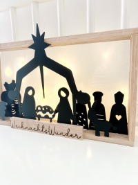 Lasercut Krippe Weihnachtswunder SVG 7