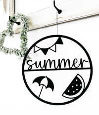 Laserdatei Sommer summer Kranz Design Plotterdatei Hoop SVG und PNG 4