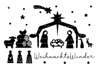 Lasercut Krippe Weihnachtswunder SVG 8