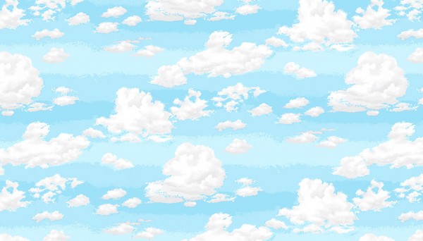 0,5m BW Landscape Sky by The Henley Studio Himmel Wolken, hellblau weiß