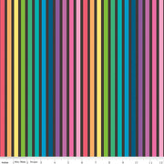0,25m Make by Quietplay Rainbow Stripe , weiß bunt 6