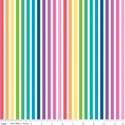 0,25m Make by Quietplay Rainbow Stripe , schwarz bunt 6