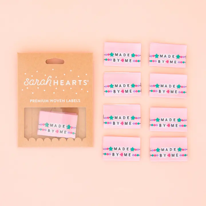 Sarah Heart Label Made by Me Freundschaftsarmband 8 Stück, rosa