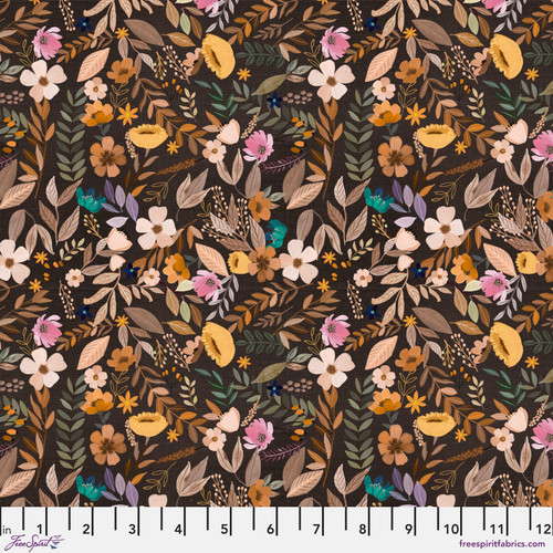 0,25m Autumn Friends by Mia Autumn Leaves, Linnen bunt 7