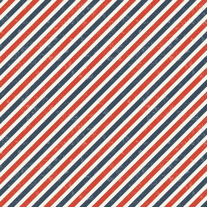 Barber Stripes Licensed to Carry Streifen , ecru rot blau 7