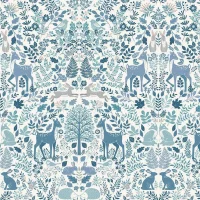 Foxwood Bunnies blue Hasen , blau ecru 3