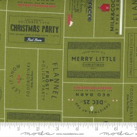 0,25m Baumwolle Red Barn Christmas Weihnachten Schrift Label , ecru schwarz 4