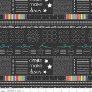 0,25m Make by Quietplay Rainbow Stripe , schwarz bunt 4