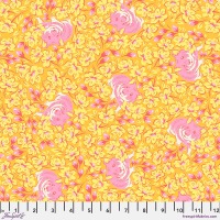Besties by Tula Pink Lil Charmer Blossom, rosa gold metallic 12