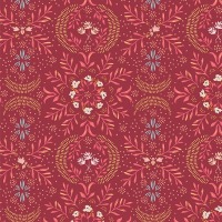 0,25m Baumwolle The Softer Side Firefly Seven Ornamente, rot