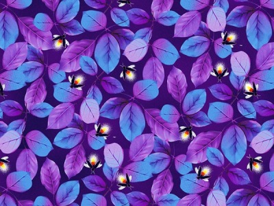 0,25m BW Let Your Light Shine - Glühwürmchen, purple lila - glow in the Dark, leuchtet im Dunkeln