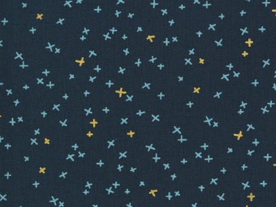 0,25m BW Dance in Paris by Zen Chic kleine Kreuze, navy gold