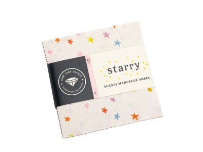 1Stk. Charm Pack 42 Teile Starry by Alexia Marcelle Abegg for Ruby Star Socienty, Sterne Stars,