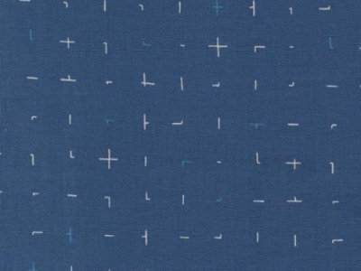Bluish by Zen Chic Handquilted Blueprint, blau - Bluish by Zen Chic for Moda Fabrics