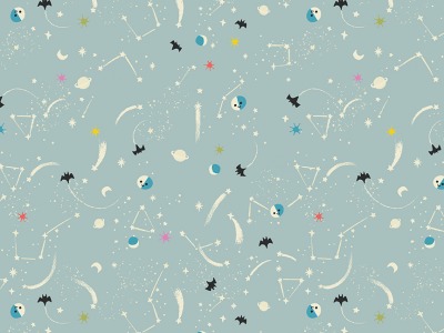 Tiny Treaters Sterne Sternschnuppen nachtleuchtend, hellgrau weiß - Tiny Treaters by Jill Howards