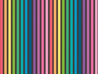 0,25m Make by Quietplay Rainbow Stripe , schwarz bunt - Make by Kristy Lea of Quietplay Riley Blake