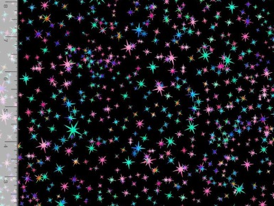 0,25m Baumwolle Timeless Treasures Galaxy Mini Stars Sterne, schwarz bunt