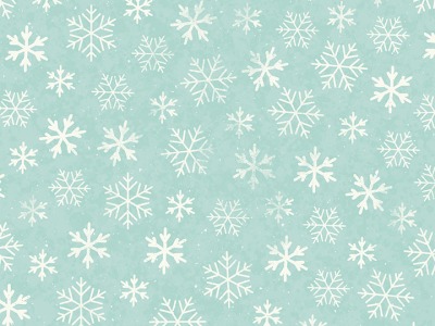 0,25m Baumwolle Enchanted Woodland Verzauberter Wald Schneefloke Snowflakes, hellblau weiß -