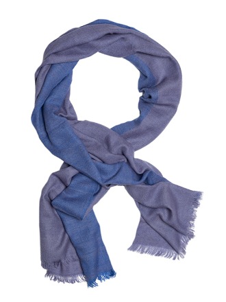 Madhuri Blue Sky - 100 finest cashmere scarve handcrafted size: 70x200cm
