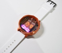 Nixie Watch the N-186 vintage Wrist Watch ,tube watch, Aluminium and IN_16 tubes, RGB,accelerometer