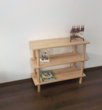 Shelving Unit, Holzregal, Moderne Regale, Low Bookcase, Massiv Holz Tisch , Regal Schrank,