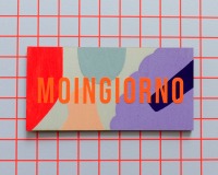 Türschild Moingiorno Neon aus Holz personalisierbar 2