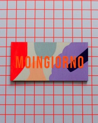 Türschild Moingiorno Neon aus Holz personalisierbar 3