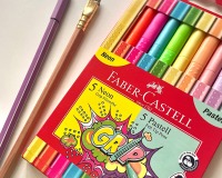 Neon und Pastell Grip Fasermaler von Faber Castell 2