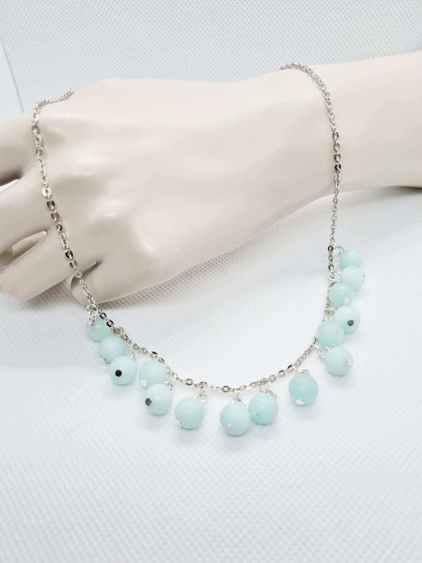 Jade Halskette Perlenkette mit Jade Jade Schmuck