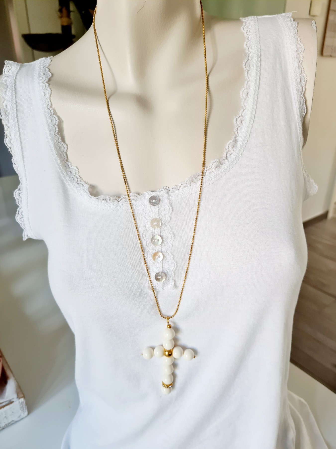 trendige Halskette exklusiver Schmuck Halsketten mit Kreuz 11