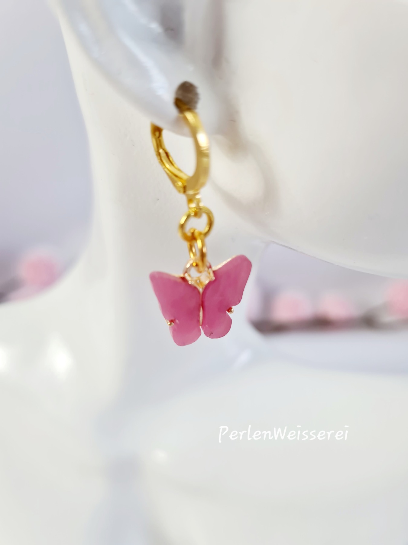 Brisur-Ohrringe mit Schmetterling 7