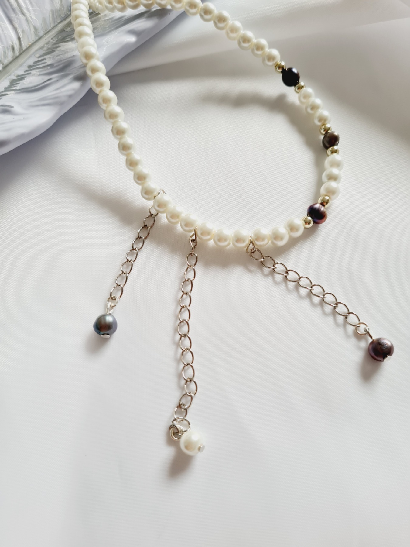Perlen Halskette Süßwasser Zucht Perlen Luxus Schmuck