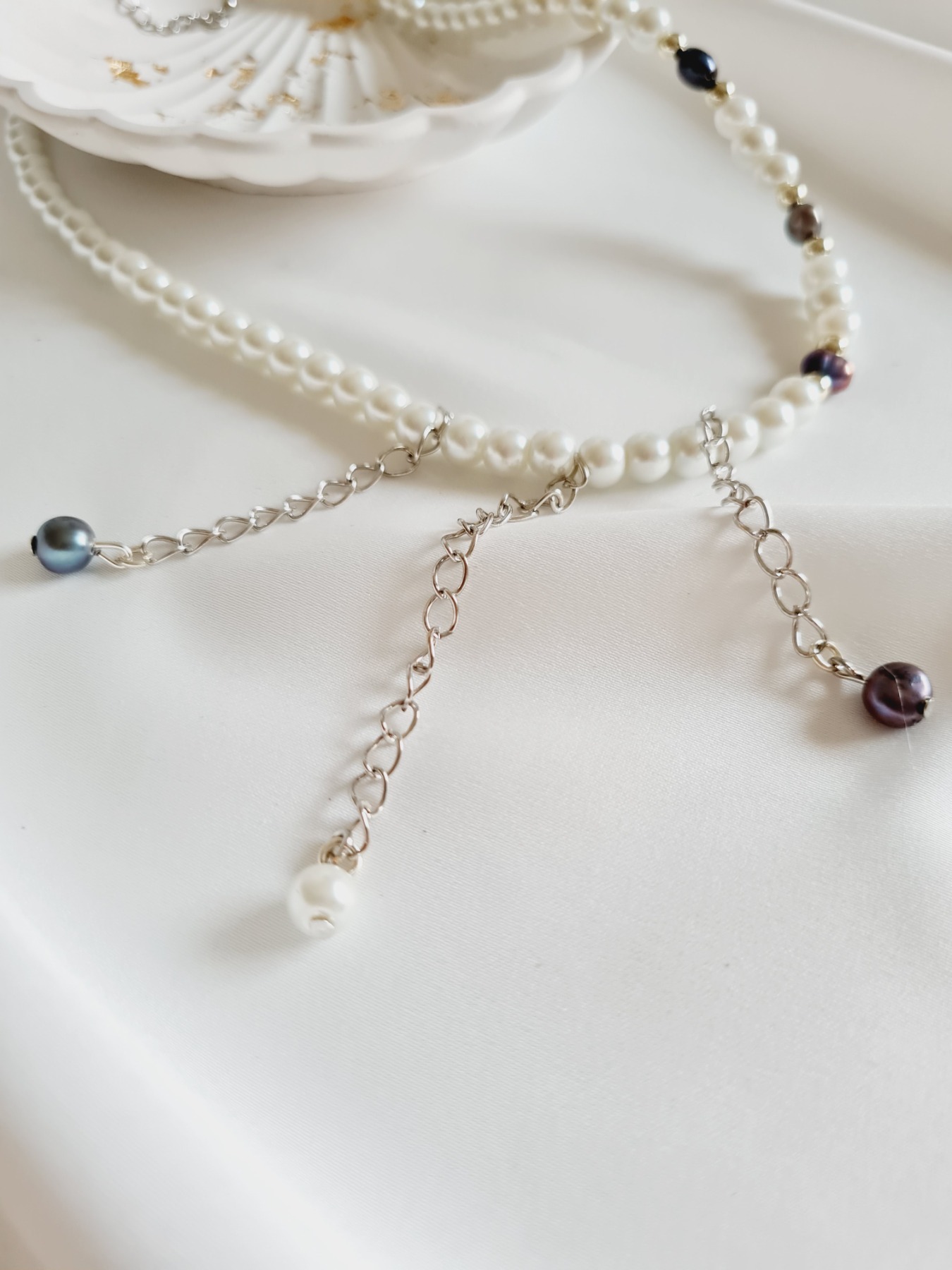 Perlen Halskette Süßwasser Zucht Perlen Luxus Schmuck 6