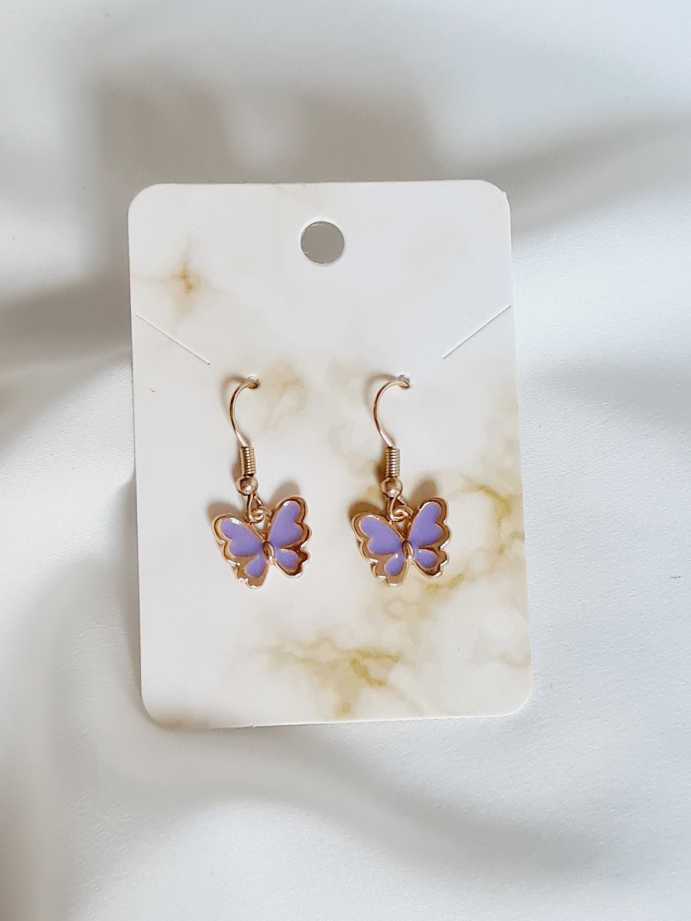 Schmetterlinge Ohrringe Vergoldete Ohrringe Luxuriöse Ohrringe 4