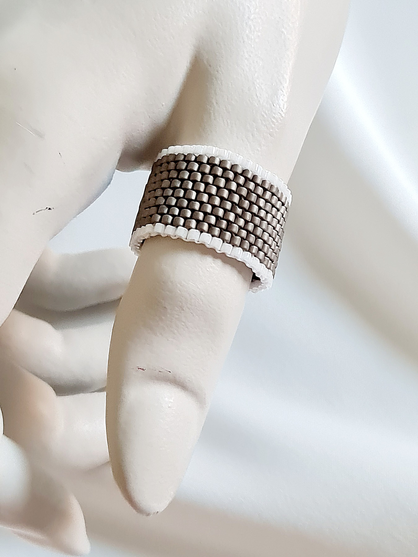 Ringe aus Miyuki Delica Perlen handgefertigt hochwertige Materialien 3