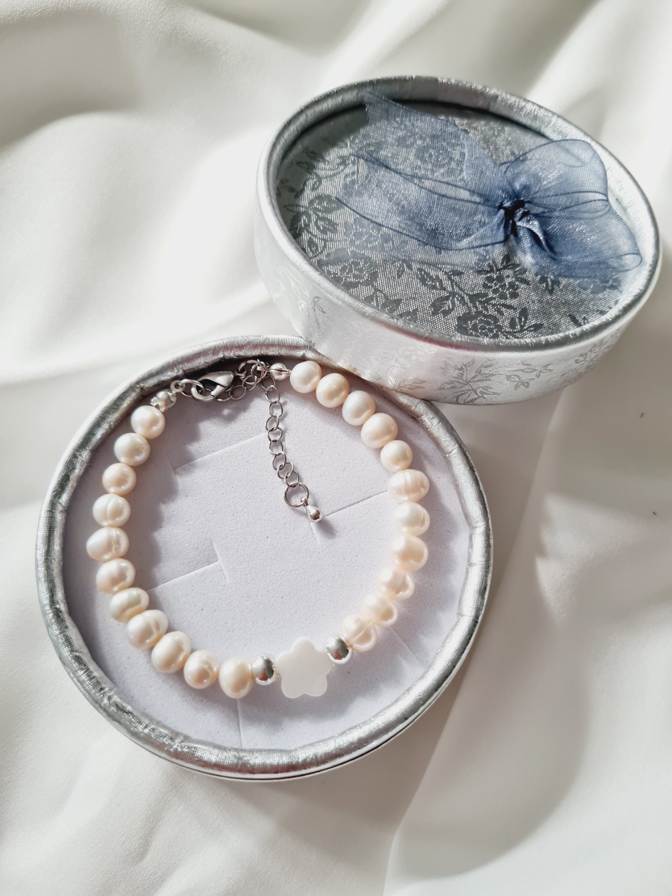 Perlenarmband Süßwasser-Zucht-Perlen günstiger Perlenschmuck 4