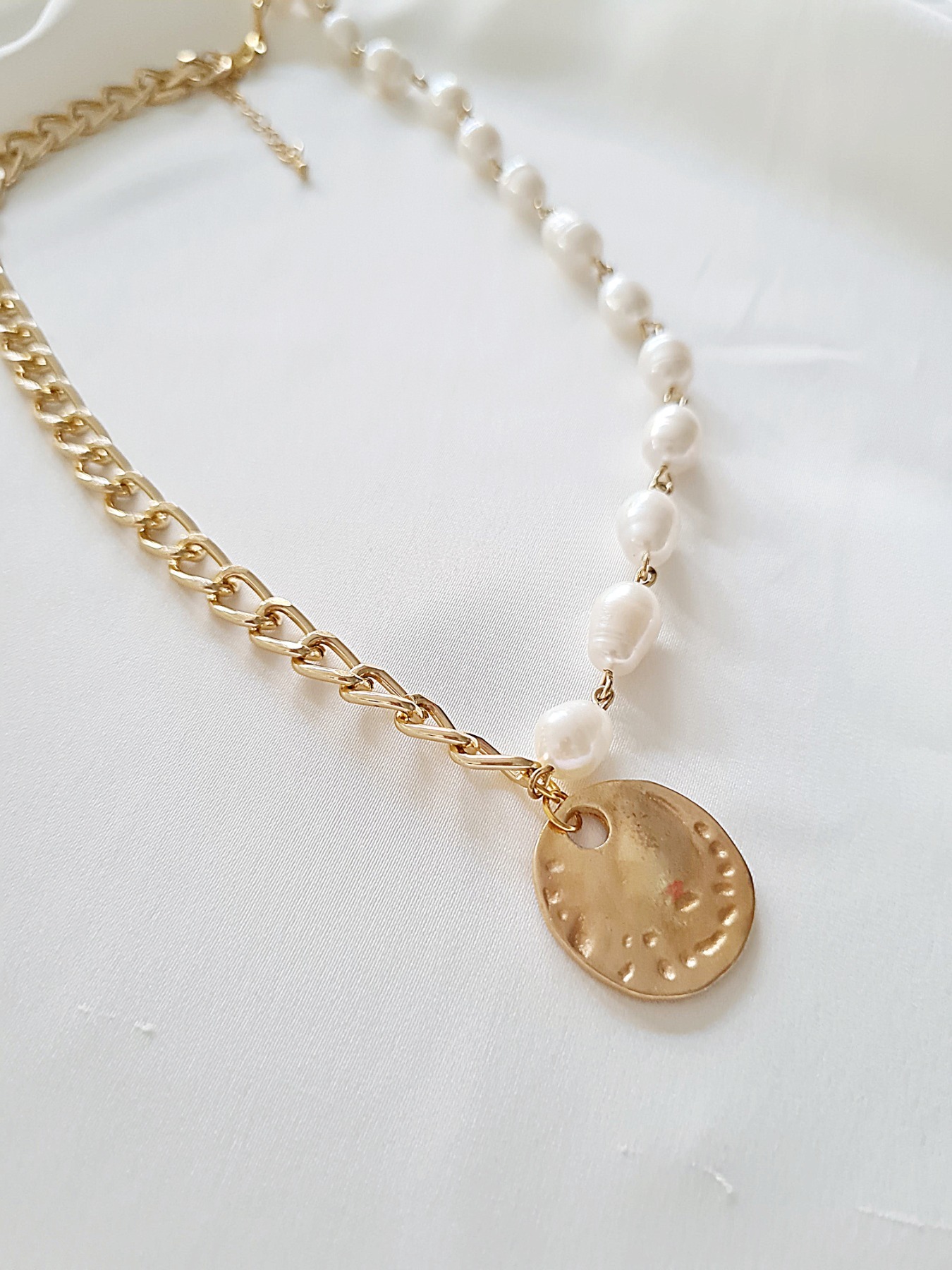Elegante Halskette Süßwasser Zucht Perlen 4