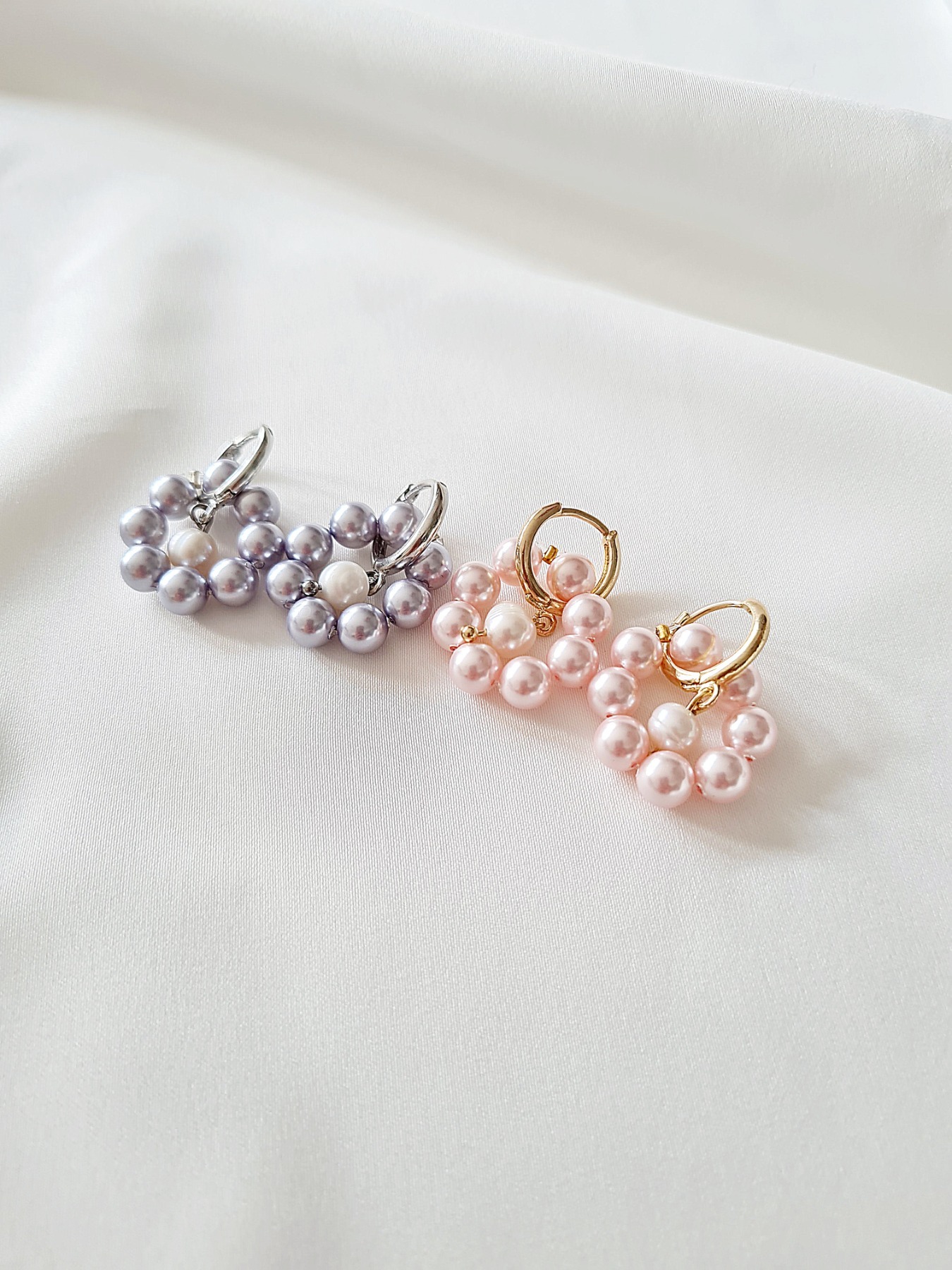 Ohrringe aus Swarovski Crystal Pearls Accessoires elegante Ohrringe