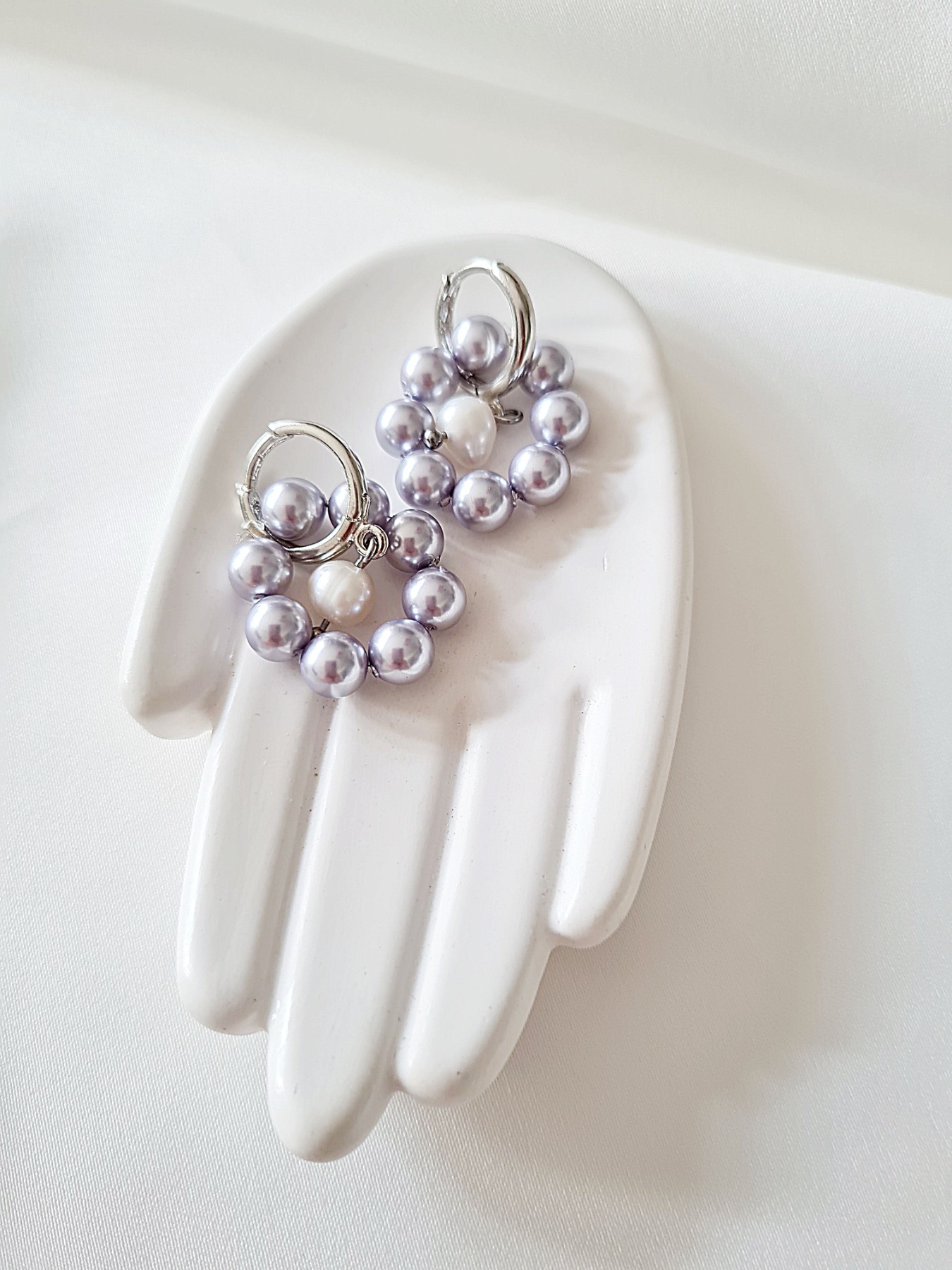 Ohrringe aus Swarovski Crystal Pearls Accessoires elegante Ohrringe 4