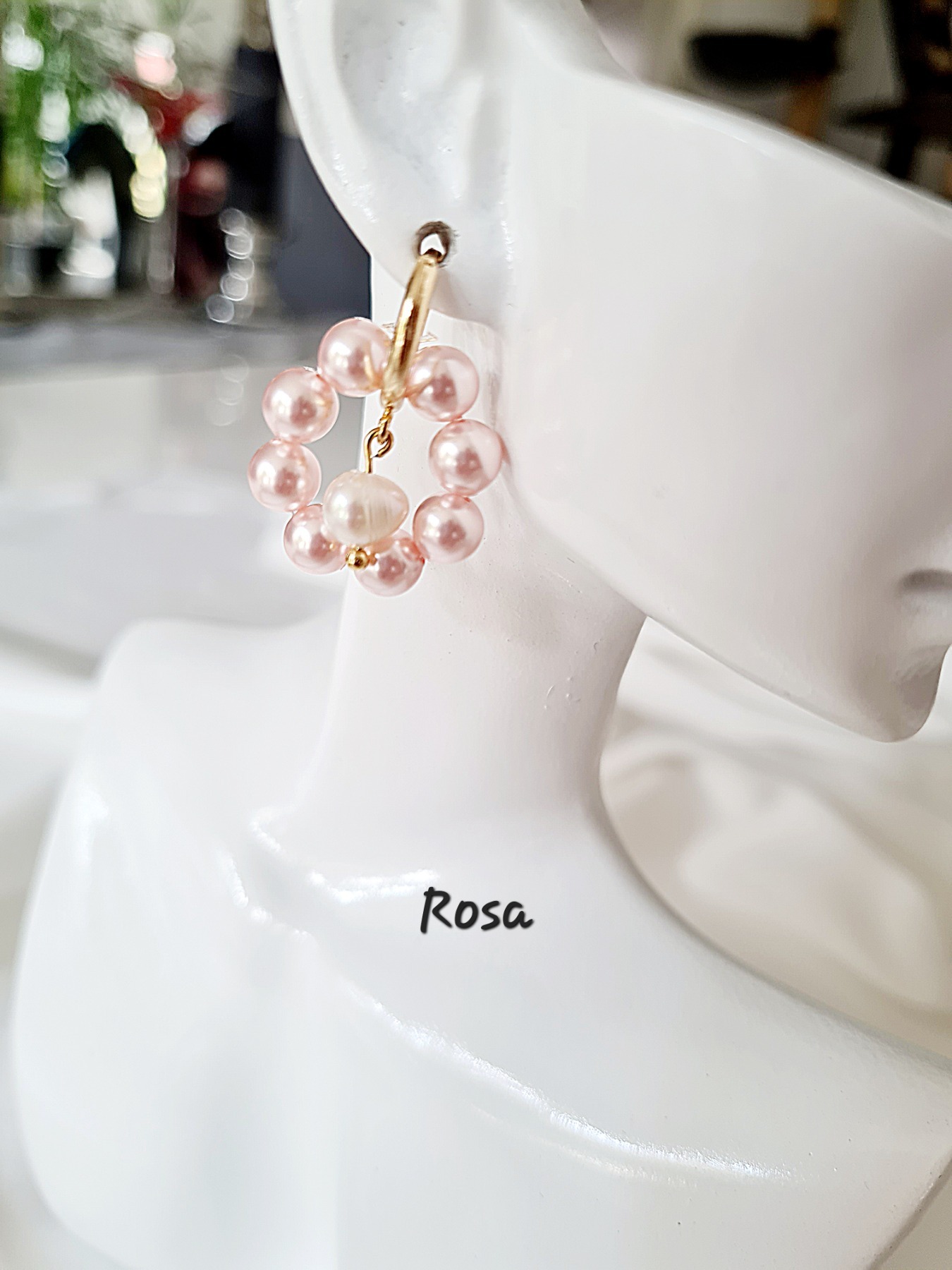 Swarovski Crystal Perlenohrringe Frauen Accessoire Elegante Ohrringe Damen Schmuck