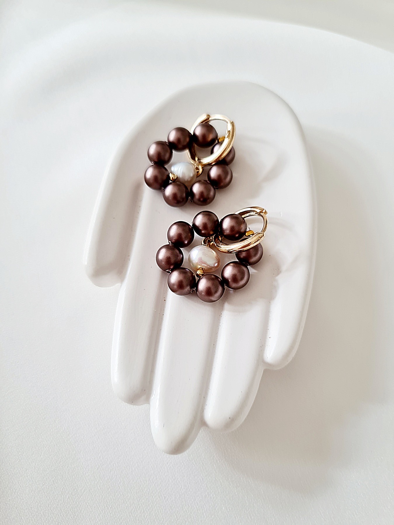 Swarovski Crystal Pearls Elegante Ohrringe Perlenohrringe 6