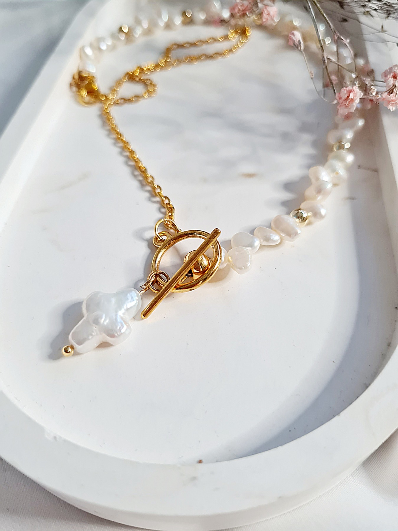 Elegante Halskette Halskette mit Stil Edelstahl Einzelstück 8