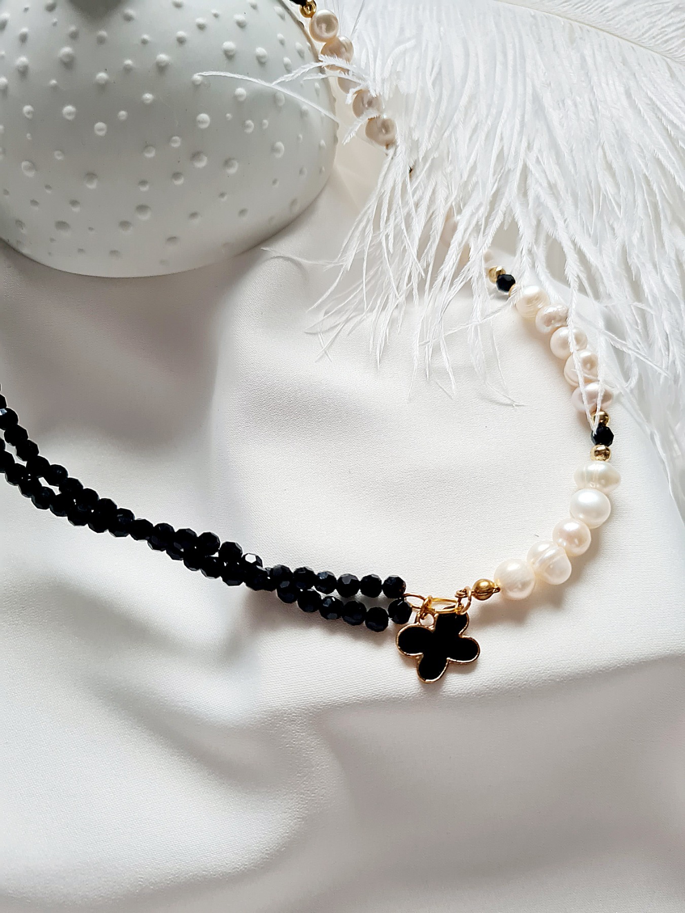 Glitzernde Halsketten Preciosa Perlen Süßwasser Perlen 4
