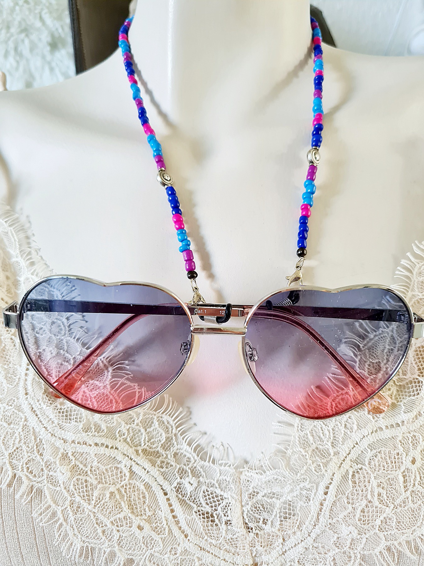 Brillenkette Rocaillesperlen stilvoll vielseitiges Accessoire 5