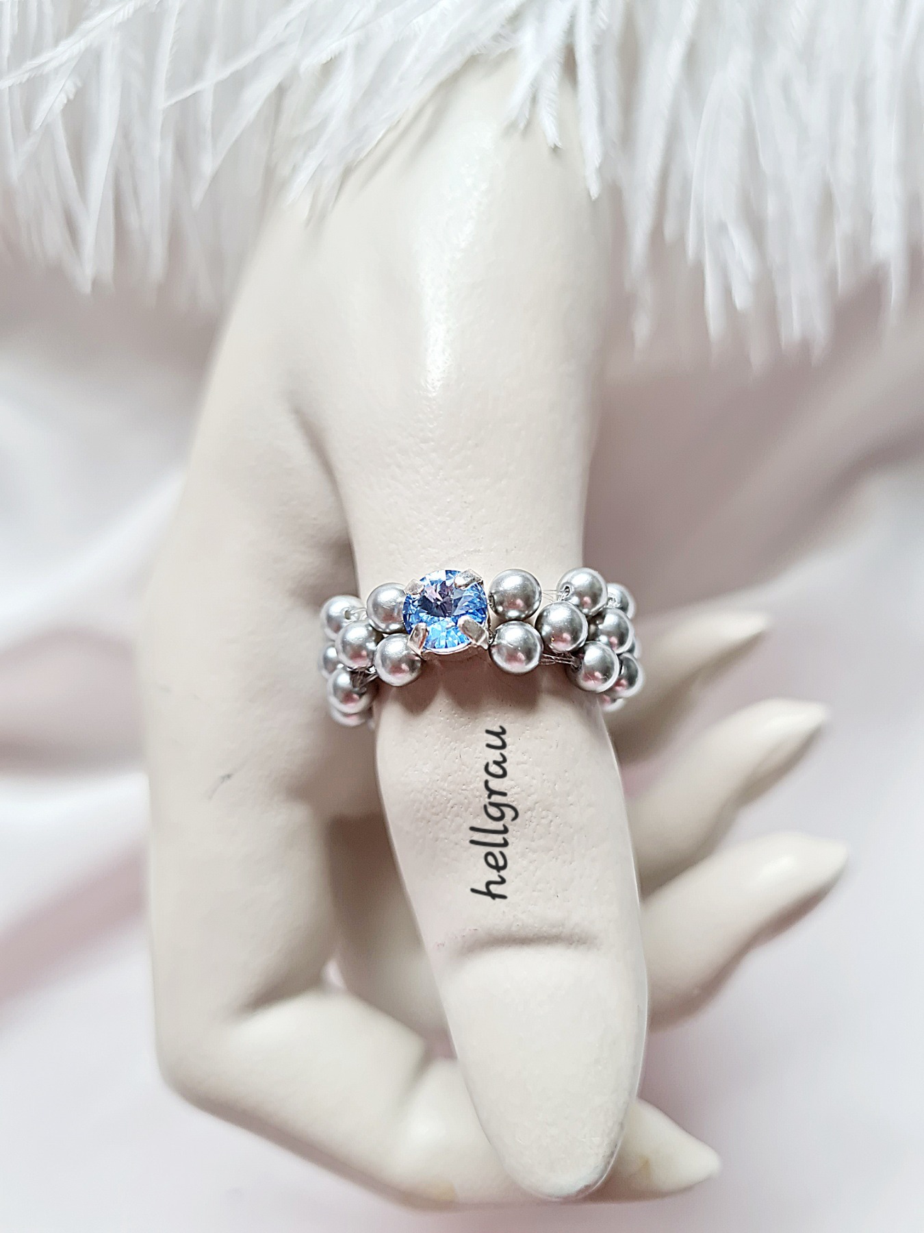 Preciosa Nacre Pearls Ringe elegante Schmuckstück 5