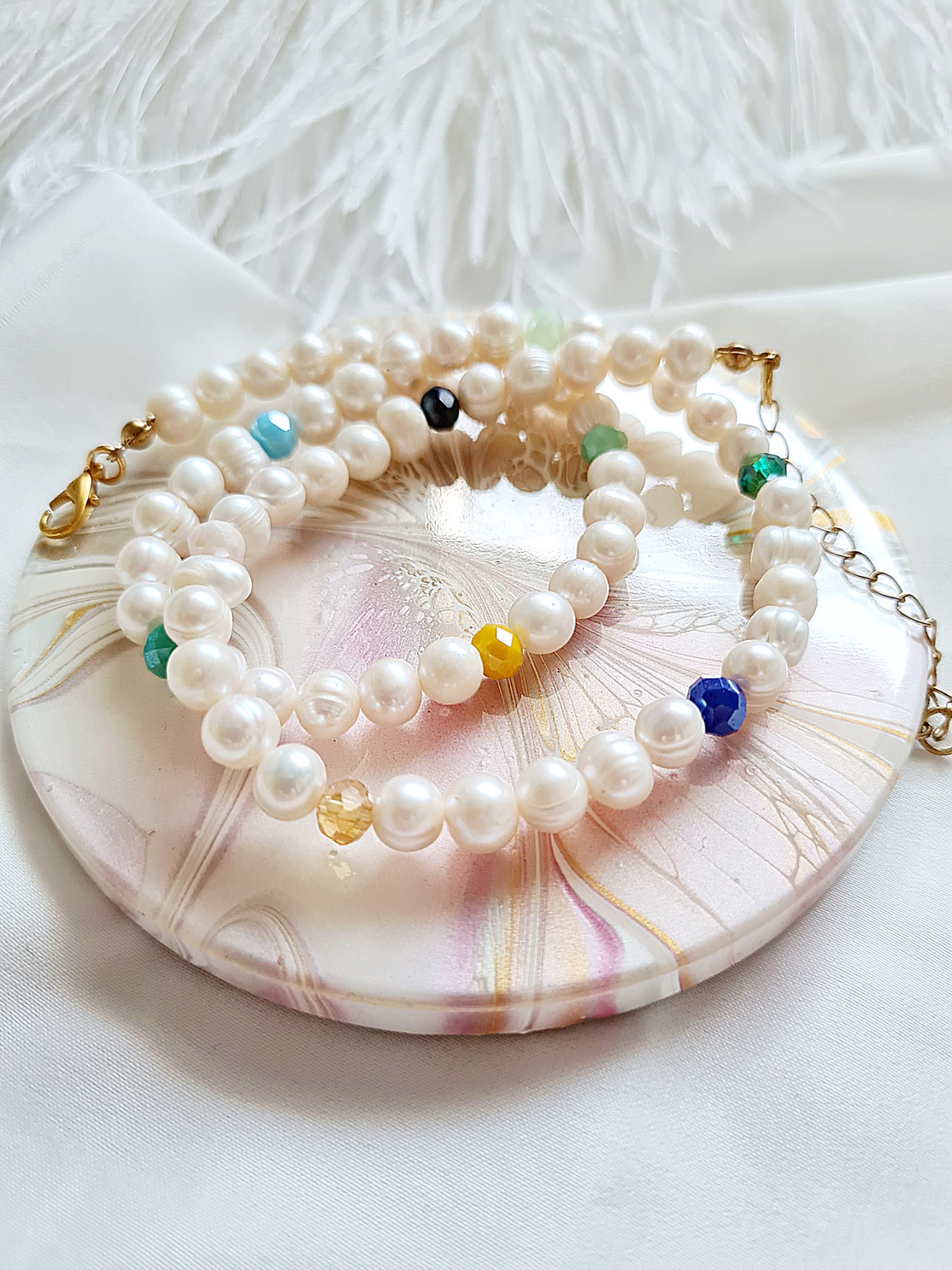 Halskette | Süßwasser-Zucht-Perlen 5