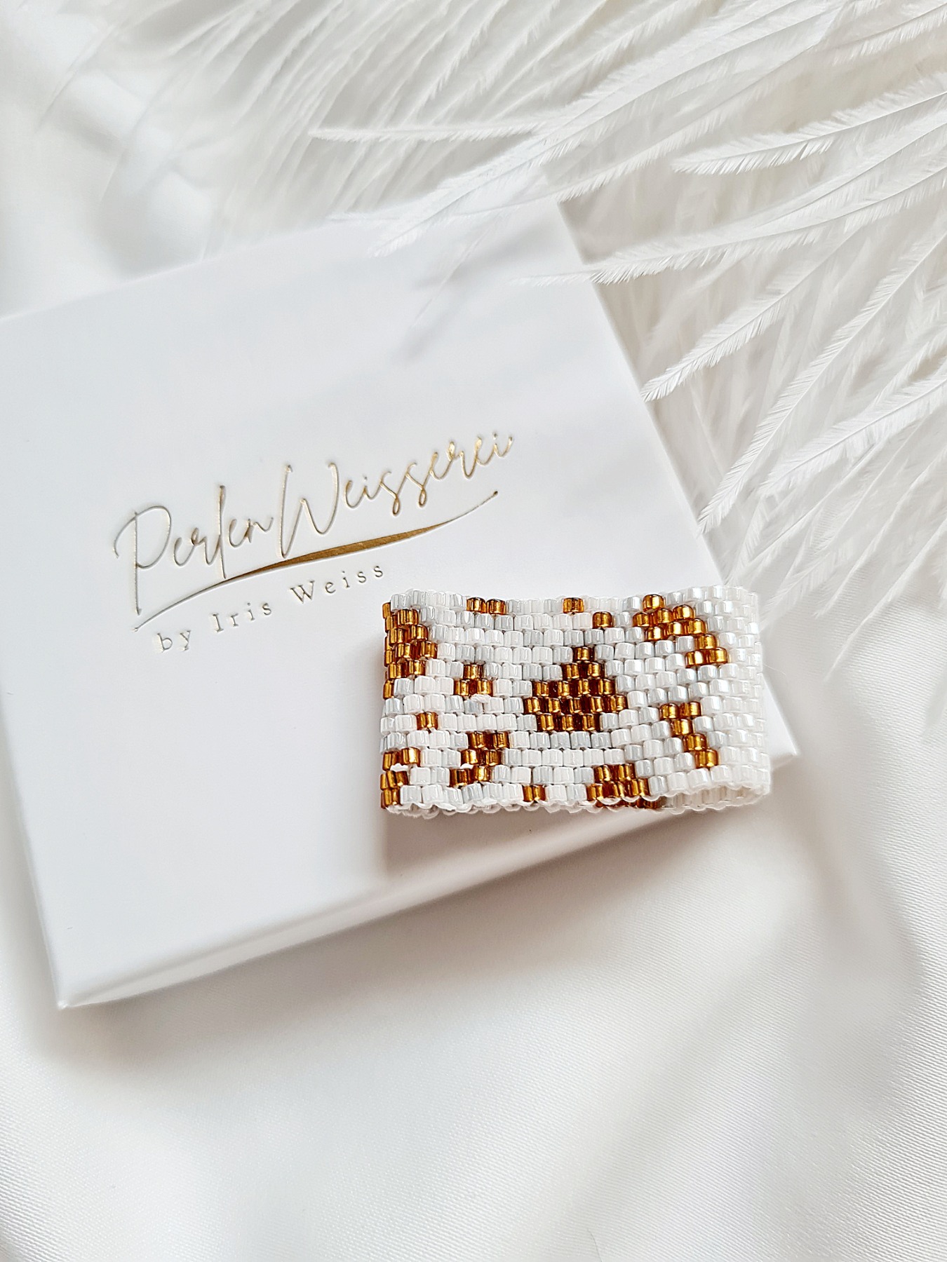 Ring Miyuki Delica Perle handgefertigt Geschenke für Frauen Freizeit Peyote-Stich Acces