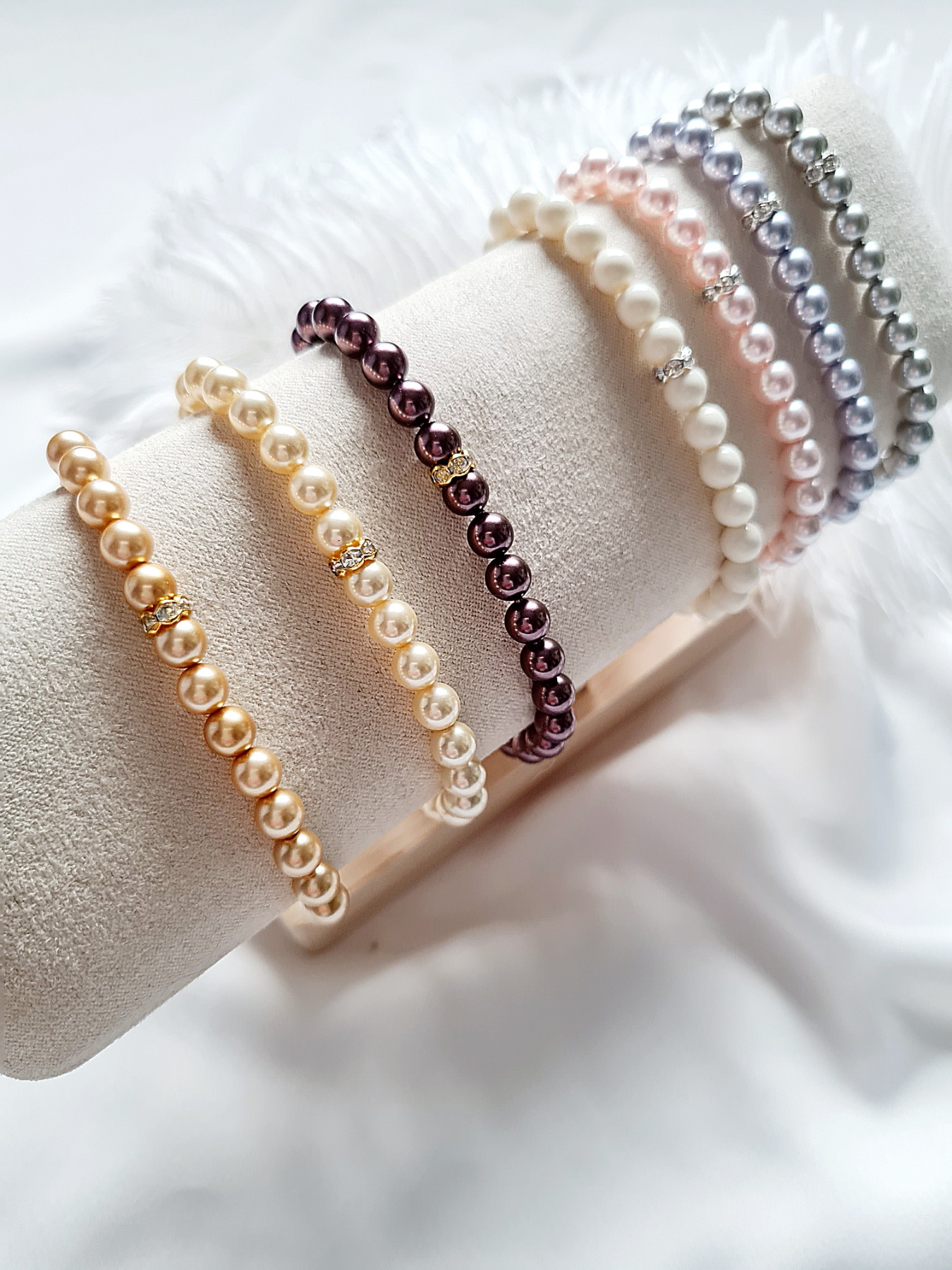 Armbänder aus Preciosa Nacre Pearls 2